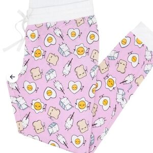 Little Sleepies Pink Breakfast Print Pajama Bottoms